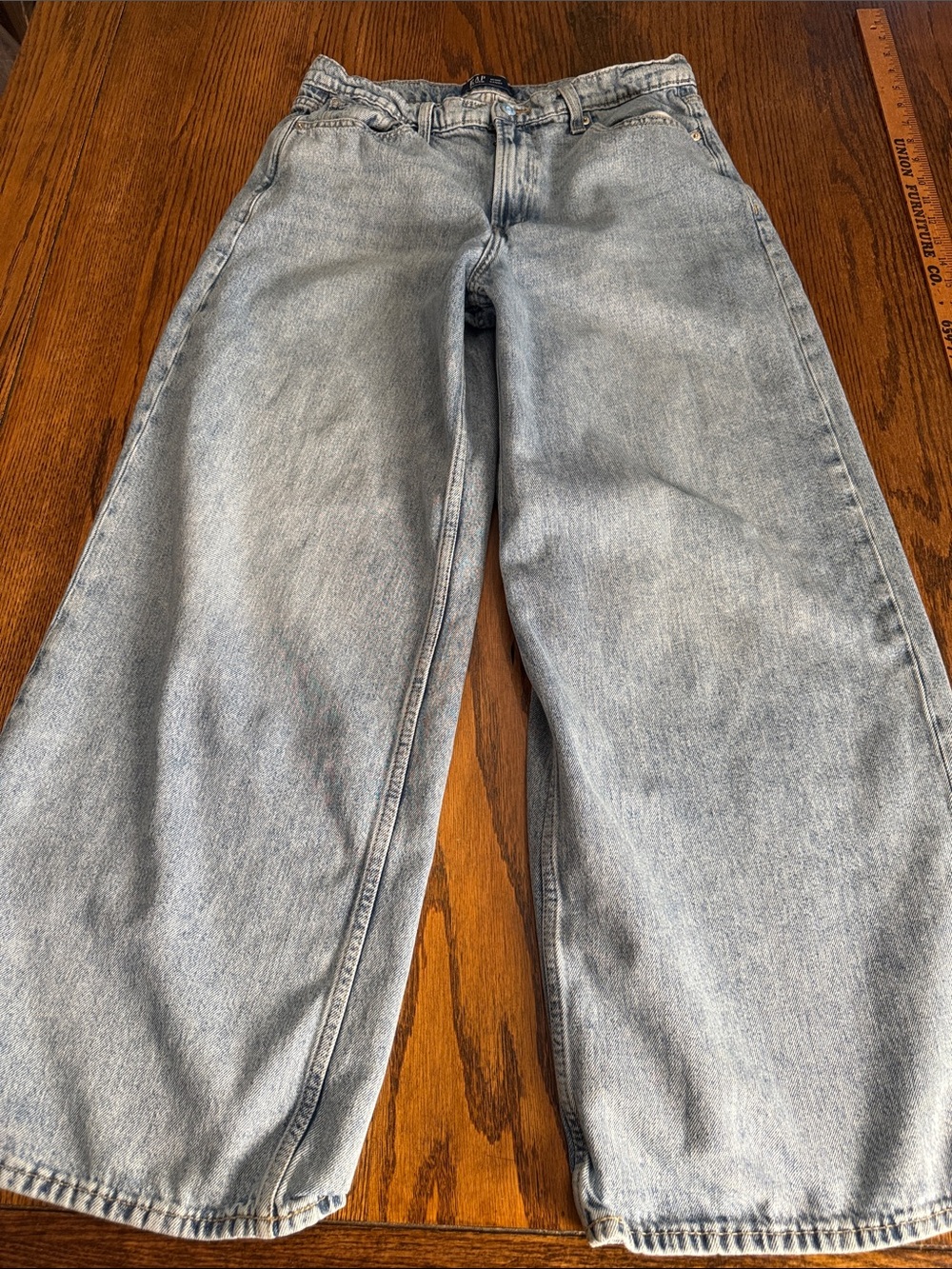 Gap Baggy Wide Leg Jeans Light Wash Denim Women’s Size 10/30R